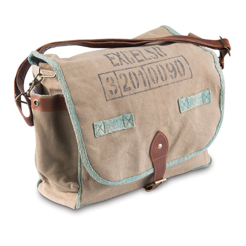 Excelso Postman's Upcycled Canvas Crossbody